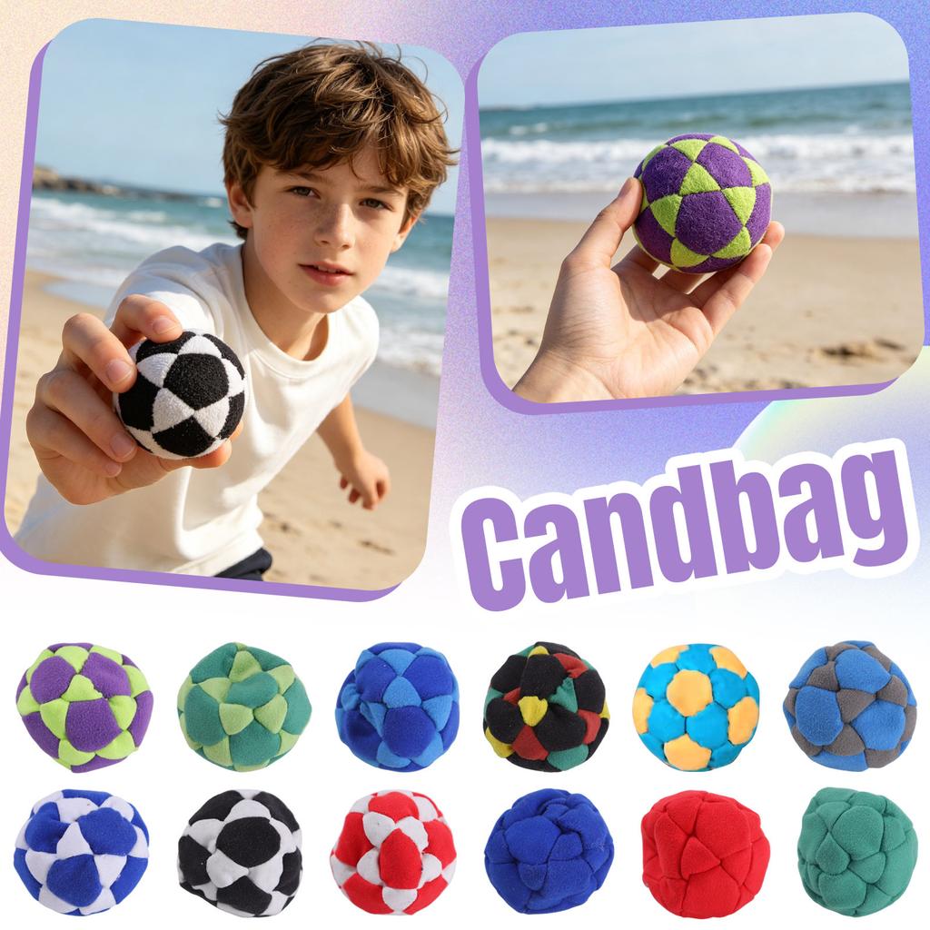 Handwoven 7cm Adult Outdoor Crochet Foot Bag Soft Durable Footbag for Recreational Use and Skill Practice