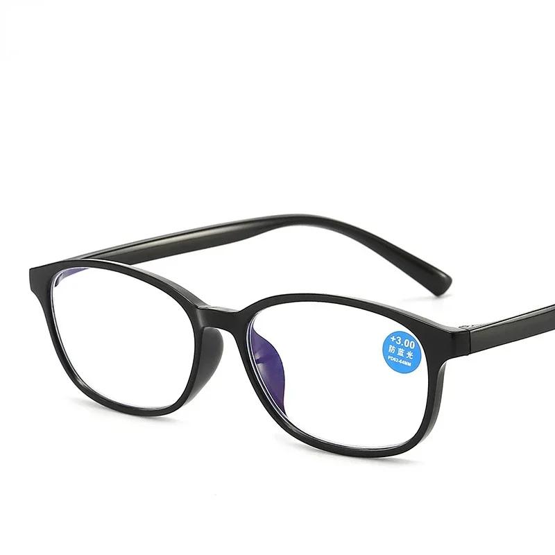 10 To 40 Lightweight Lightweight TR90 TR90 Elderly Reading Eyewear Vintage Full Spectacle Frame Frame Reading Eyeglasses Trendy Anti Blue Light 4.0
