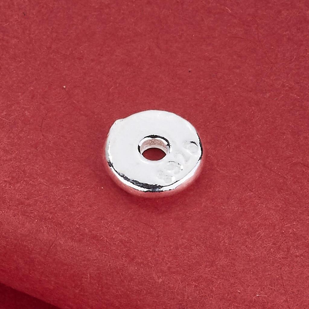 S925 Sterling Silver Smooth Round Spacer Beads for DIY Beading and Rope Bracelets