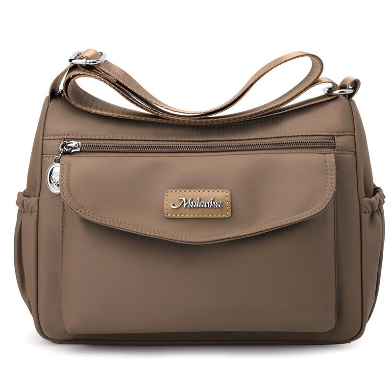 Herbst Damen Umhängetasche Leichte Einkaufs- Pendlertasche Lässige Wasserdichte Nylontasche Mama Reise Rucksack