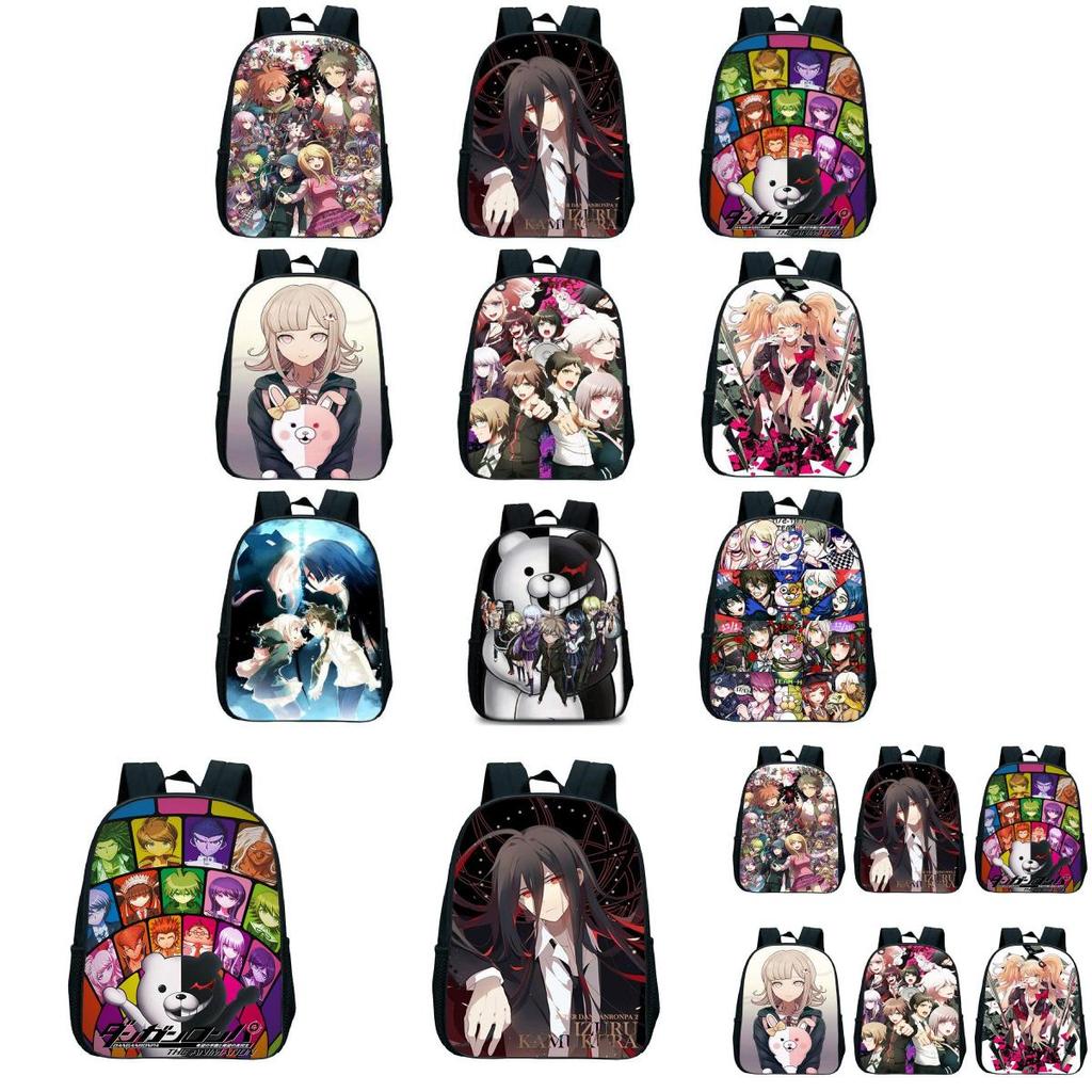 Sac à dos imprimé anime Danganronpa Imperméable Grande capacité Léger Portable Parfait pour l'école et les voyages