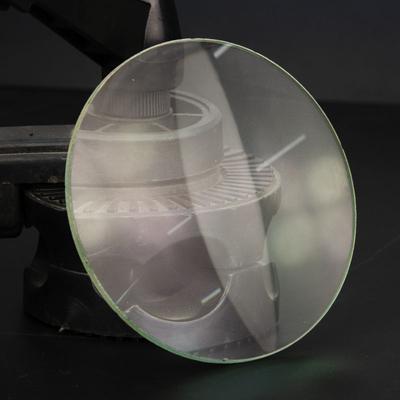 2 pièces 100 mm Grand Diamètre Lentille Doublement Convexe Verre Optique Lentille de Longueur Focale 300 mm