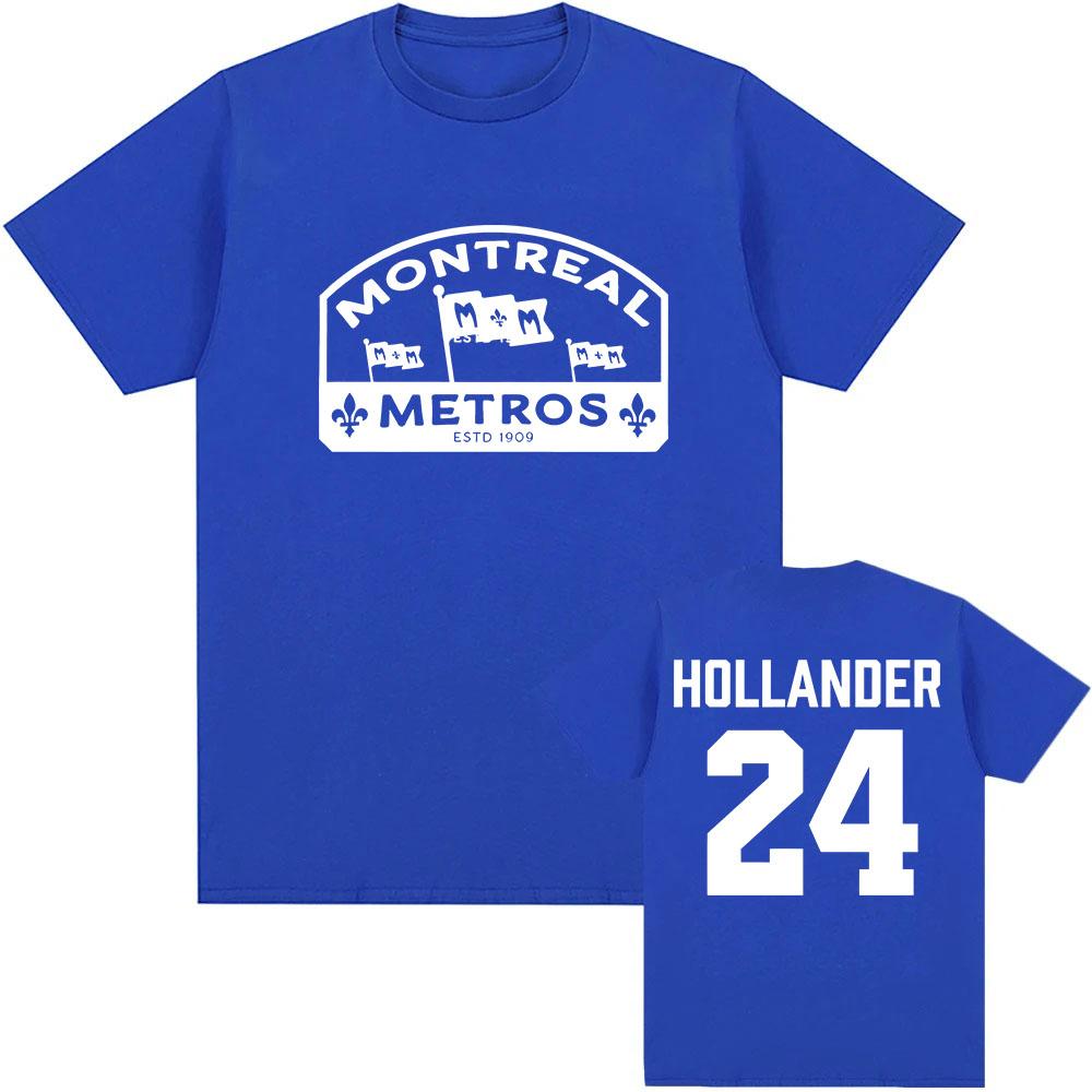 Shane Hollander 24 Montreal Metros Tee Hot TV Heated Rivalry Graphic Print T-shirt Cotton Loose Women/Men Tshirts Print Clothing