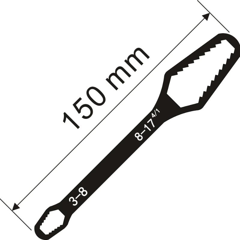 3-24mm Universal Torx Wrench Self-tightening Adjustable Glasses Wrench Board Double-head Torx Spanner Hand Tools for Factory