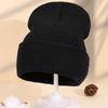 Light Board Knitted Hat Women'S Autumn And Winter Outdoor Thickened Wool Stacking Hat Men'S Ski Windshield Cold Hat Ear Protection Hat