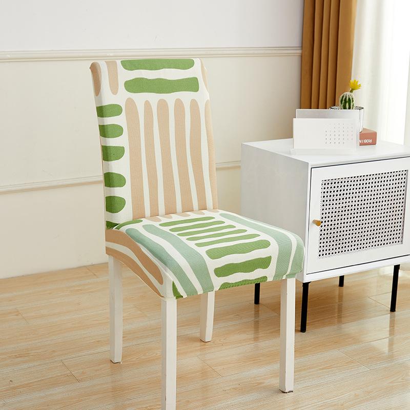 Summer Elastic Chair Cover Cool and Breathable Four-season Home Chair Cover One-piece Boho Light Luxury Dining Chair Cover