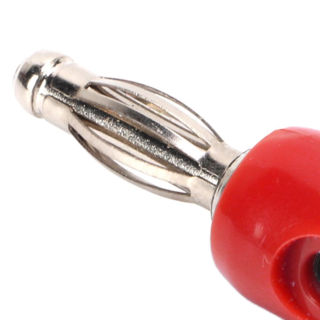10pcs 4mm Stackable Banana Plug Connectors Solderless Banana Plugs for Security Accessories