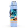 1PC Beach Life Tropical Coast Poster 750ml Color Plastic Sports Water Bottle Leakproof Flip Straw Lid Suitable for Sports Office Home Use