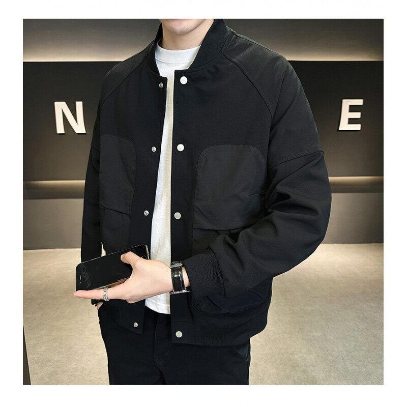 High-End Hong Kong Style Jacket Men'S Jacket Spring And Autumn New Casual Baseball Uniform Men'S Handsome Top Trendy Brand