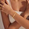 Exquisite Copper Bowknot Pearl Heart Charm Bracelets Sparkling Pavé Circle Bangles For Women Jewelry Diy Fine Gifts