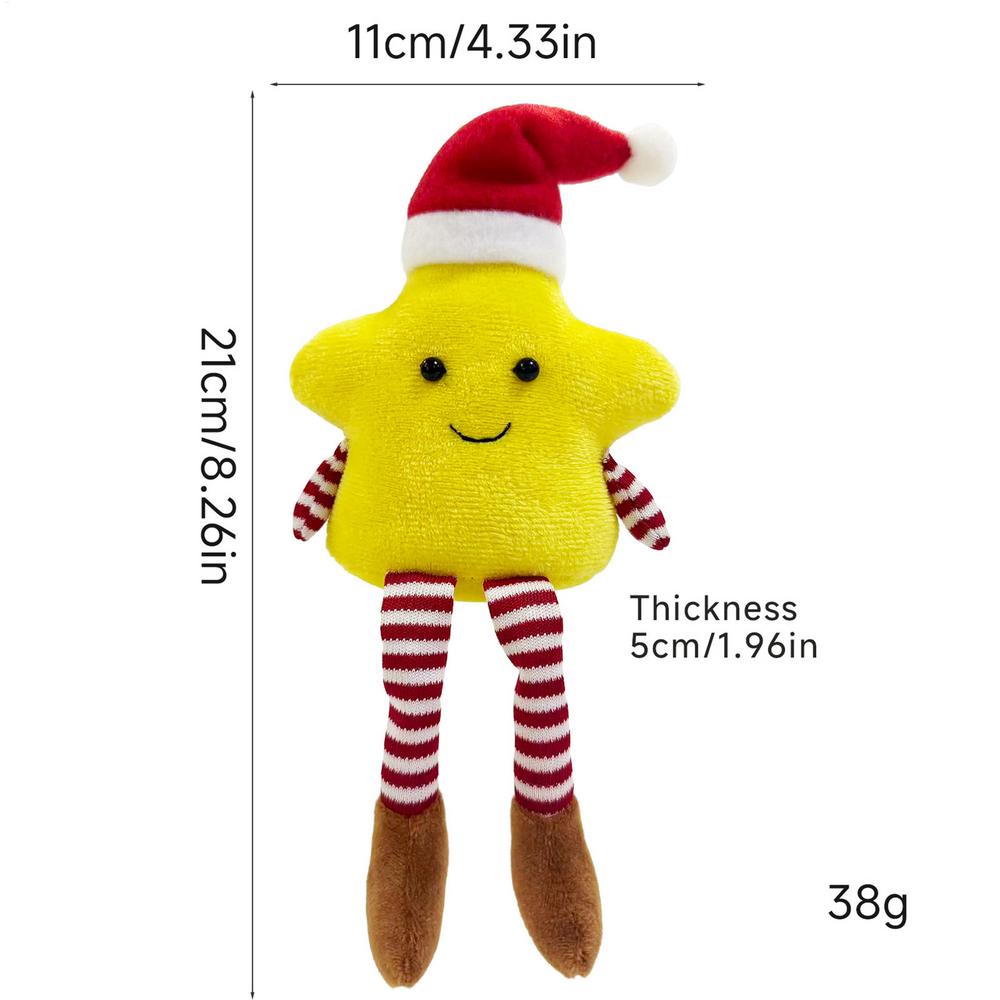 Christmas Stuffed Animal Plush Toy Christmas Tree And Star Shaped Dolls Christmas Gifts For Kids Boy Girls Xmas Long-legged Doll
