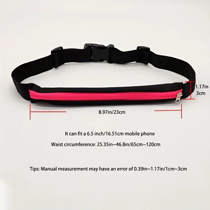 Waist Bag Packs Men's and women's outdoor Waist pack Waterproof Elastic waist bag for fitness running invisible mini belt