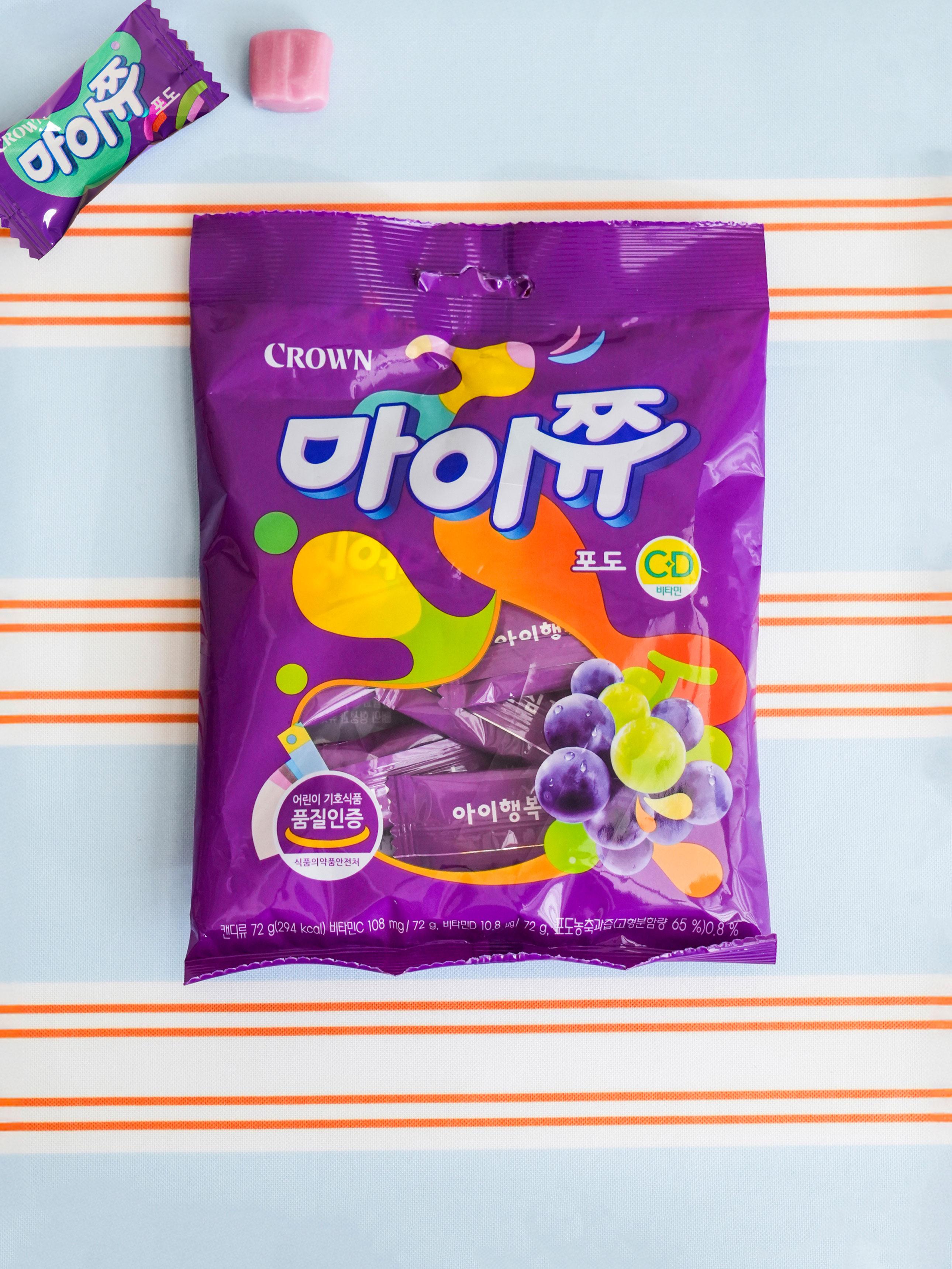 Жевательные конфеты Crown Mychew, вкус винограда, 72 г 1ea