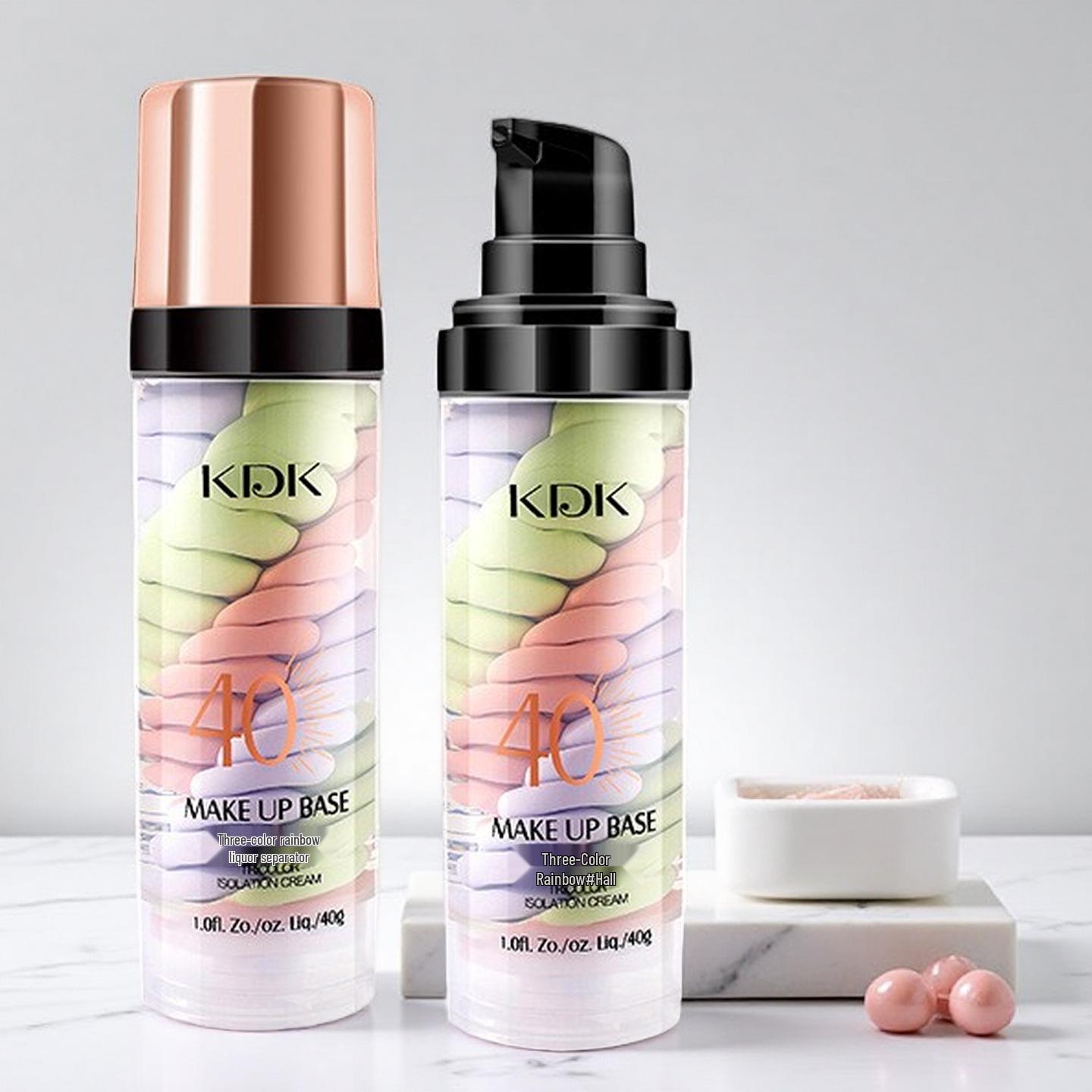 

KDK Triple-Tone Bird Dropping Concealer & Primer: Brightens, Smooths, and Minimizes Pores for a Natural Finish.