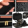 Portable Jewelry Storage Bag with Built-In Carry Handle, Zippered Closure, and Dedicated Holders for Different Pieces