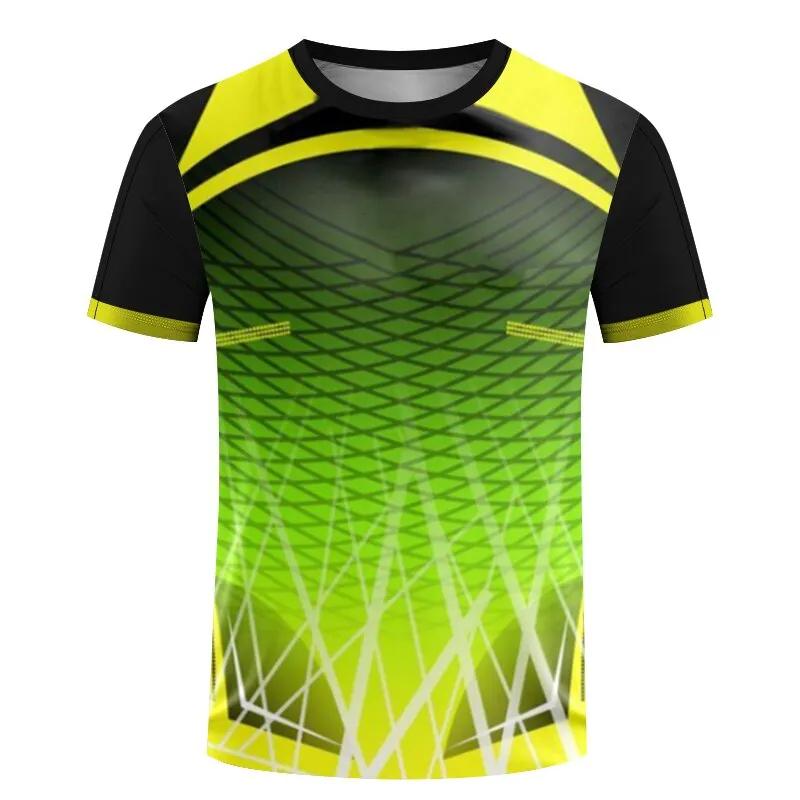 Fashion Table Tennis Sports T Shirts Summer Casual Short Sleeve Men Women 3D Printed T-shirts Loose Quick Dry Breathable Tees