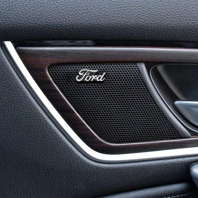 Car Sticker Hot For Ford New 3D Harman/Kardon Hi-fi Speaker Stereo Speaker Aluminum Badge Emblem Sticker For Ford Focus 2 3 1 MK