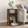 Side Table Smoked Oak 40 x 35 x 60.5 cm Engineered Wood
