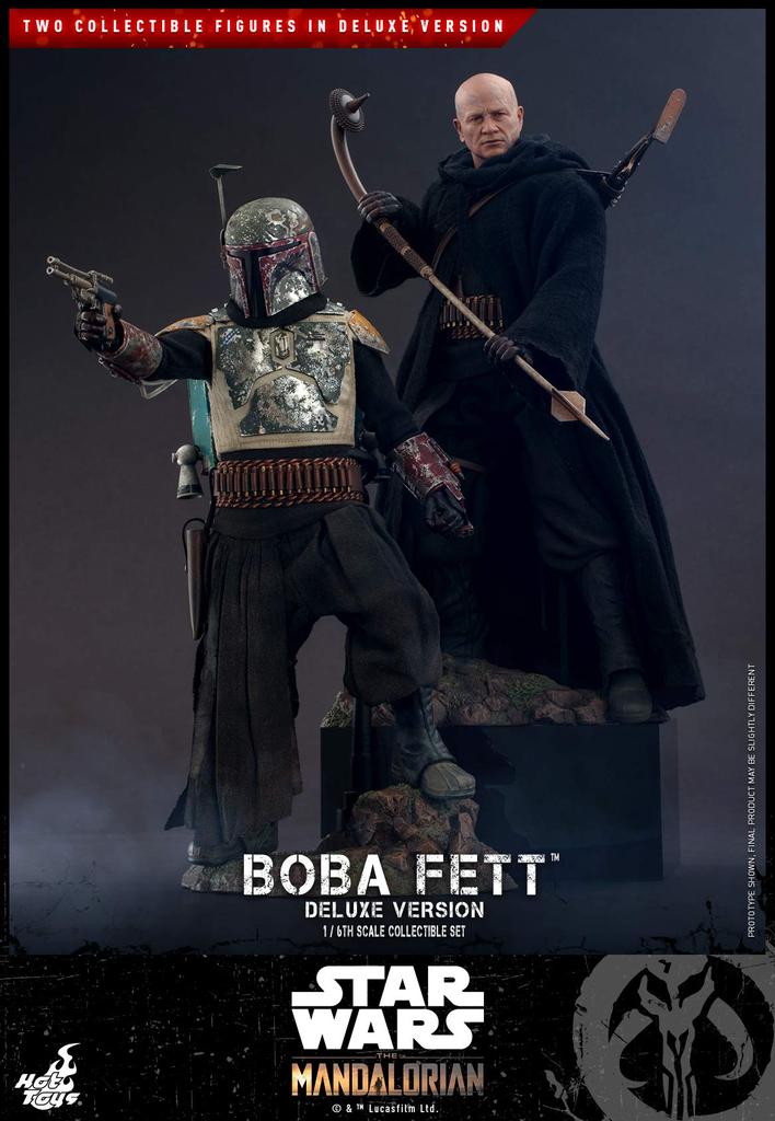 TV Masterpiece The Mandalorian Boba Fett Set of 2 Scale Figure Green (Deluxe Edition) 1/6