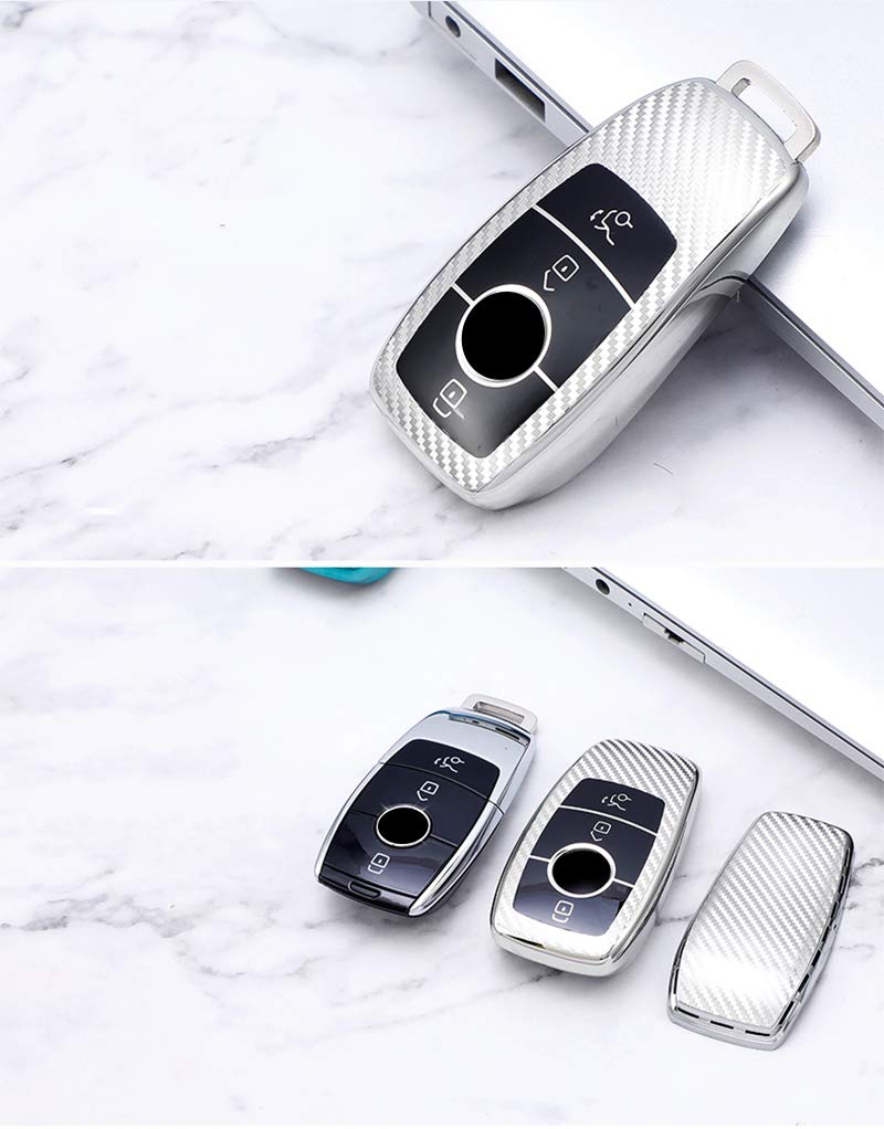 ONTTO Mercedes-Benz Smart Key Hülle, Schlüsselabdeckung, Schlüsselhalter, Stilvoll, Kratzfest, Für Benz E