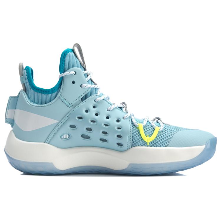 Li Ning SONIC 7 Fabric Cushioning Slip Resistant Abrasion Resistant Mid top Performance Basketball Shoes Men's ABAP019-4