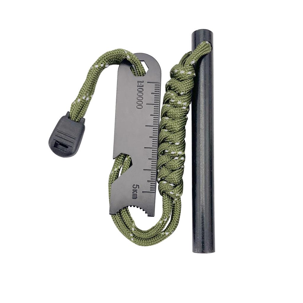 Magnesium Rod Fire Starter with Scraper - Outdoor Survival & Camping Tool