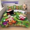 Custom 3Pcs Christmas Winnie Pooh Party Bedding Sets For All Sizes New 3D Printed Bed Cover Comforter Duvet Cover Pillowcase Bedroom Decoration