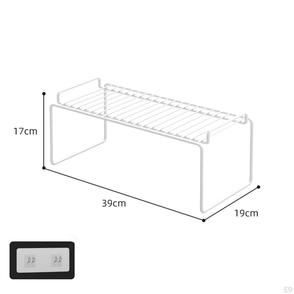Cabinet Basket Organizer Sturdy Iron Kitchen Counter Shelf Spice Seasoning Rack for