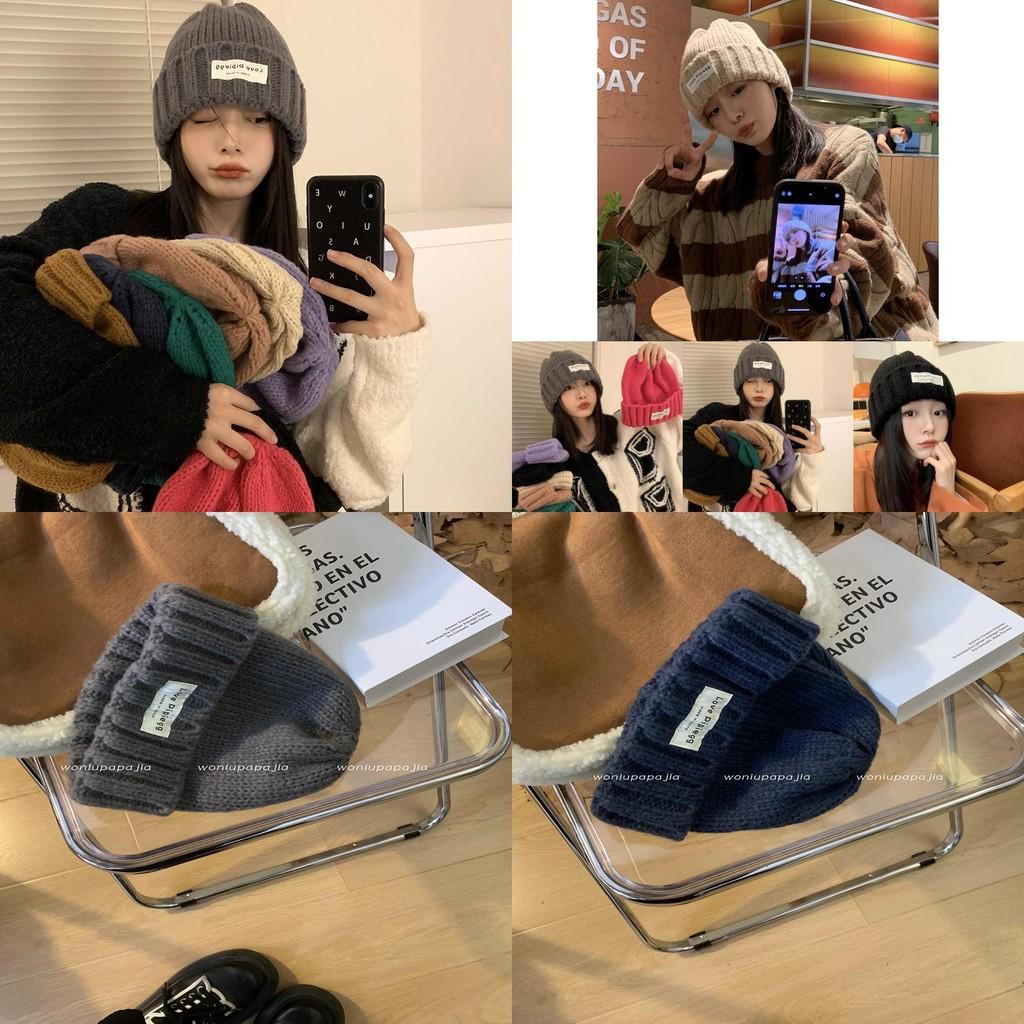 Warm Fashionable Winter Knit Beanie For Women Soft Cotton Loose Fit In Bold Colors