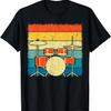 Drum Vintage Jaren 70 80 Stijl Drummen Bassdrum Drummer T-shirt (2)