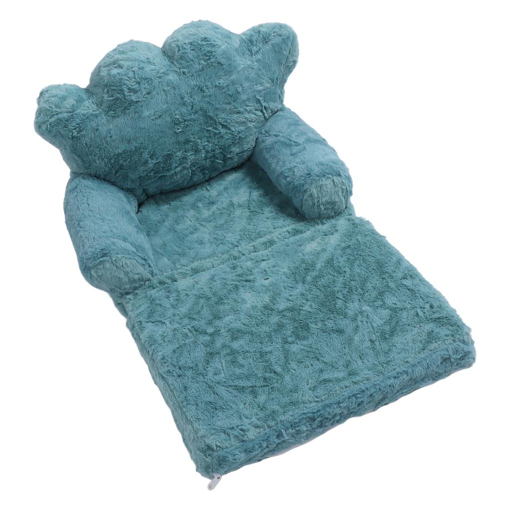 Rozkládací křeslo Zelená Rozkládací pohovka Crown Roztomilá měkká pohodlná dětská pohovka pro chlapce Dívky Home