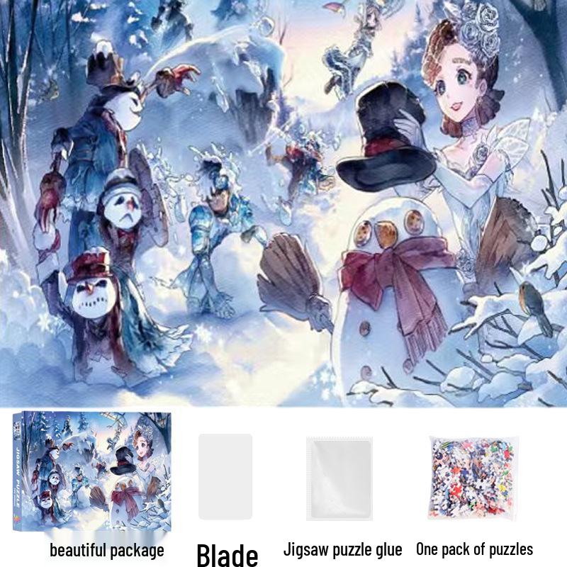 1,000-Piece Cute Healing Jigsaw Puzzle: Adult High-Difficulty Decompression Toy, Educational Gift for Girls