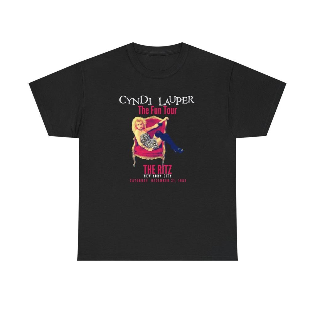 Cyndi Lauper Unisex Heavy Cotton T-Shirt, Classic Music Fan Gift, Tour Tee