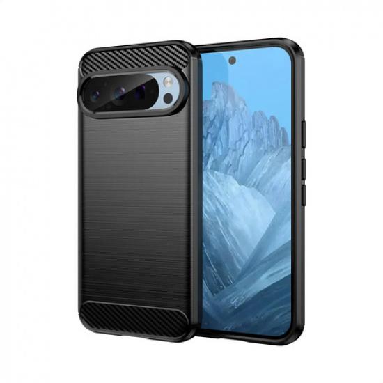 

Phone Case For Google Pixel 9 Pro ,flexible Tpu Fiber Protective Cover For Google Pixel 9 Pro чёрный