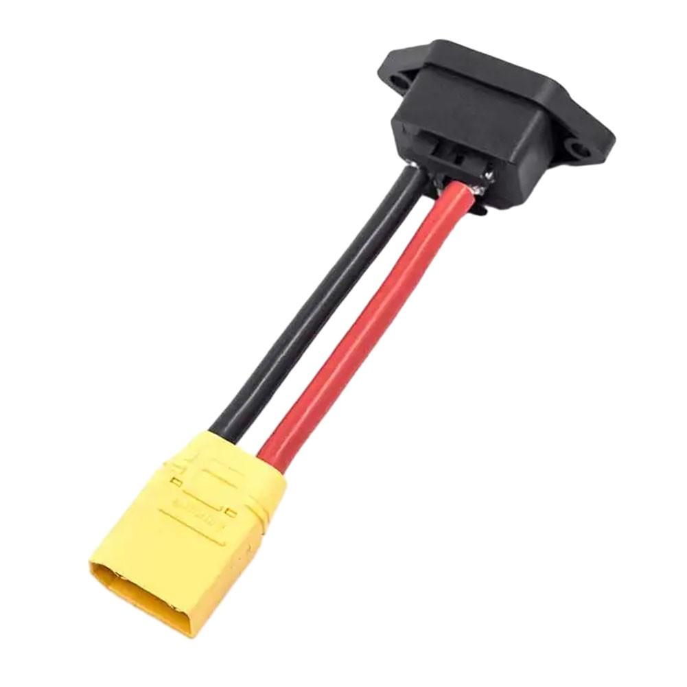 Ebike Battery Connector Cable with For XT90 To AC Charging Socket for Scooter