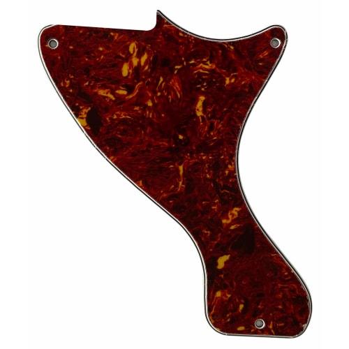 Guitar Pickguard for LP Jr./Les Paul Junior Guitar with Scratch Plate (4-Ply Red Tortoise)
