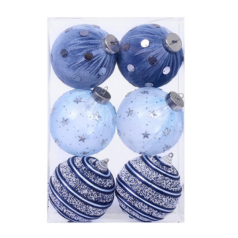 Hanging Christmas Decorations Plush Christmas Balls Elegant Plush Christmas Ball Ornaments with Lanyard for Home for Xmas