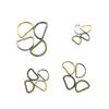 Högkvalitativa Metall D-rings Väskaccessoarer: Guld & Silver Förtjockad Kedjelänksspänne