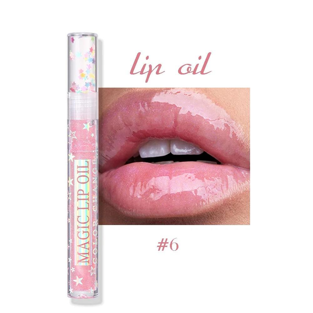 

6Color Moisturizing Diamond Shimmer Glitter Lip Gloss Makeup Sparkling Glitter Liquid Lipstick Pearl Lip Gloss Sexy Lip Hot Sale