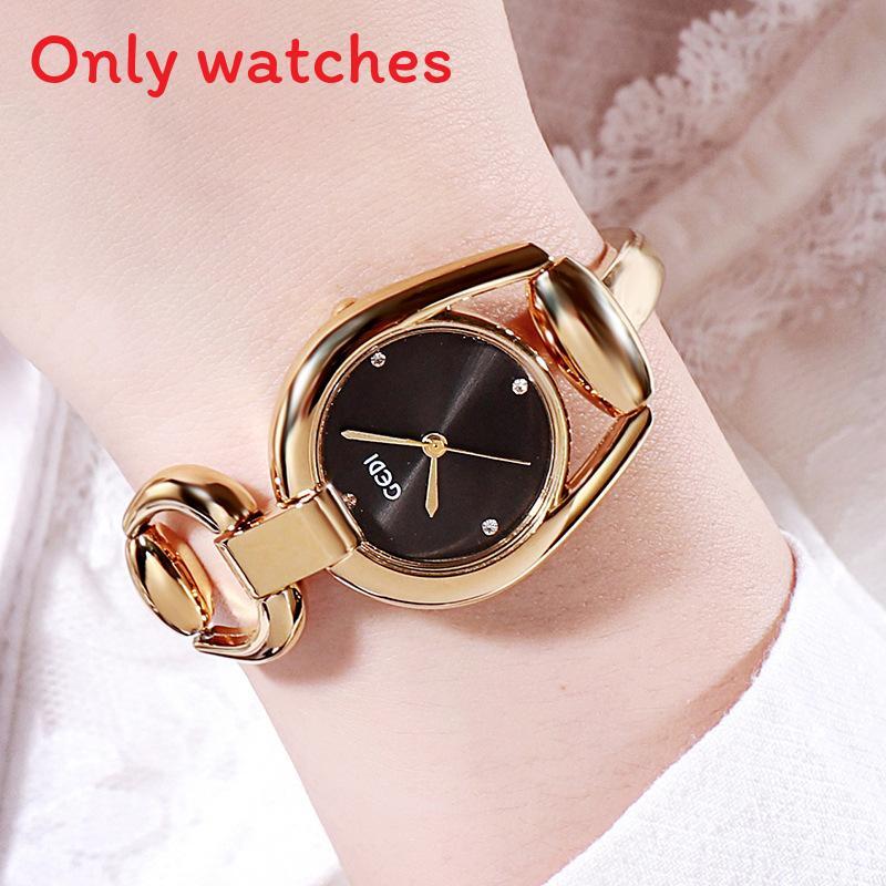 Fashion Ladies Quartz Watch With Alloy Bracelet And Rhinestone Decor For Casual Wear
