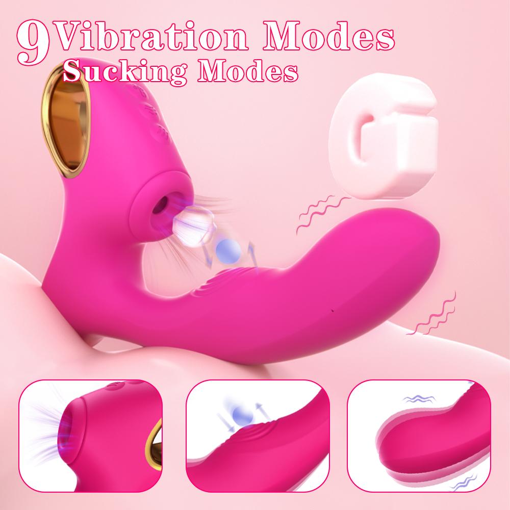 S-hande Factory 3 In 1 Clitoral Sucking Vibrator G-Spot Stimulation Female Sucking Vibrator Adult Sex Toy Vibrator for Woman