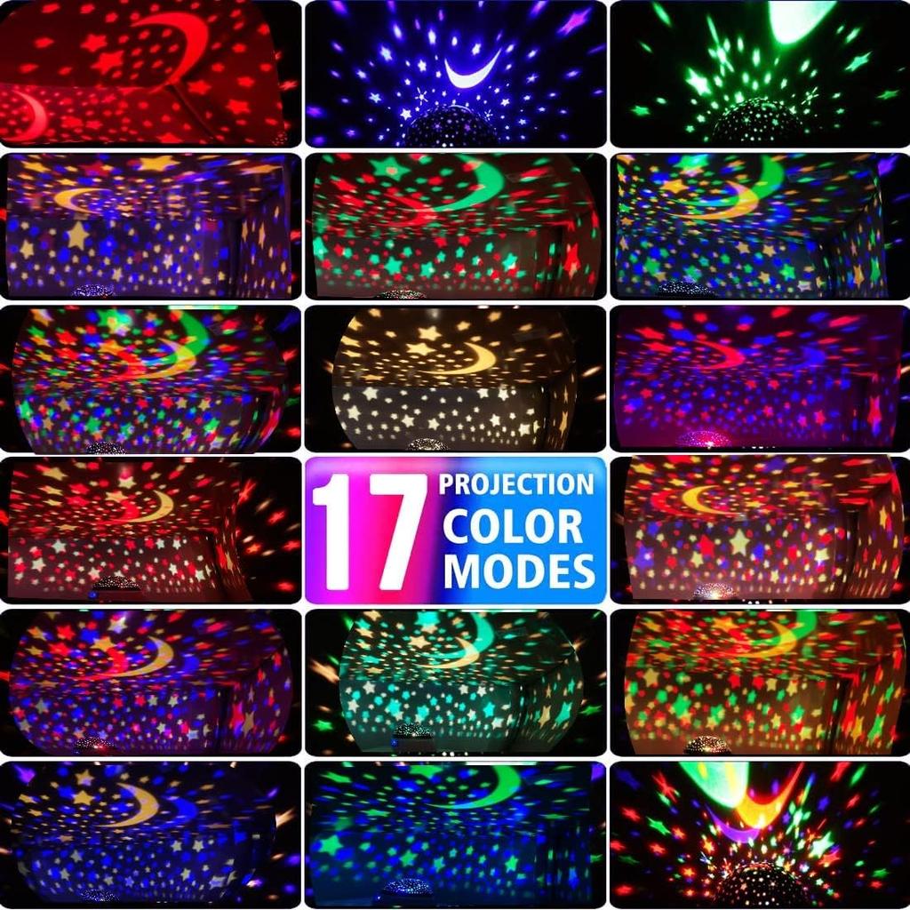 Star Projector Night Light for Kids, Birthday Fun Gifts for 1-4-6-14 Year Old Toy Gift for 3-9 Year Old Boys, Projection Lamp for Kids Bedroom, for