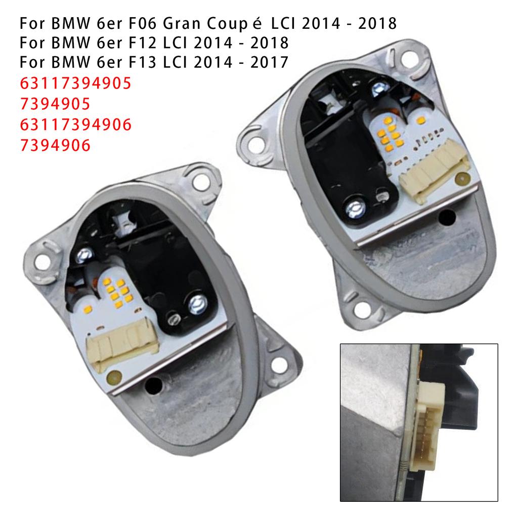 Left+Right LED Turn Signal Light Control Module 63117394905 63117394906 For BMW F06 F12 F13