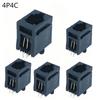5Pcs Vertical Telephone Connector Socket Connector Female Socket  Communication Accessories
