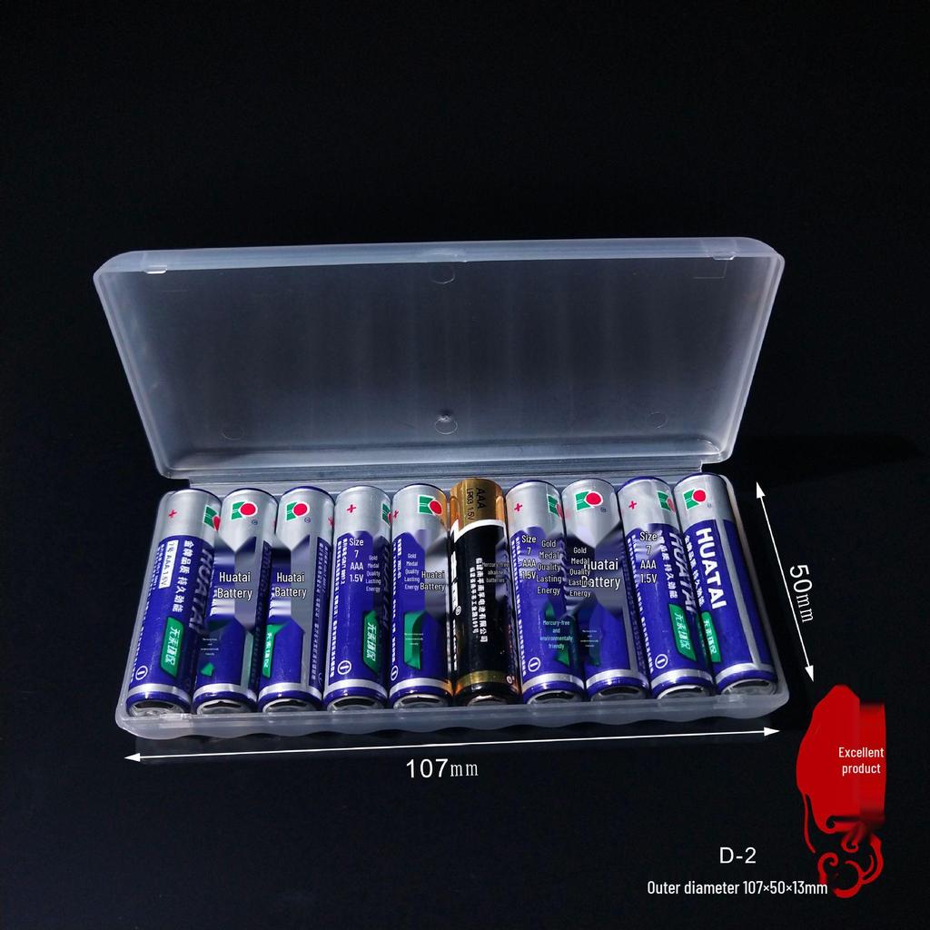 Vodotěsná PP plastová krabička pro skladování a ochranu lithiových baterií pro Ne. 7 Baterií (10-slot)