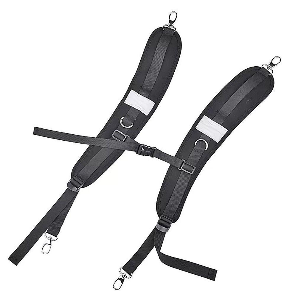 New Black Backpack Straps Oxford Cloth Shock Absorption Bags Shoulder Strap Replacement Strap Travel