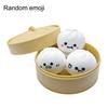 3Pcs Cartoon Expression Steamed Bun Toy Stress Relief Slow Rising Dumpling Squeeze Sensory Toy Soft Stress Ball Simulated Dough Ball Fidget Toy