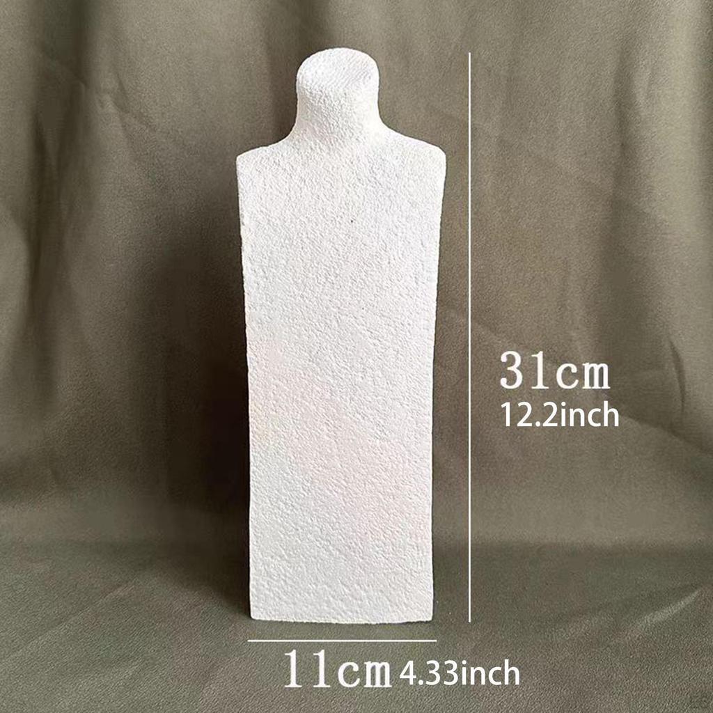 Jewelry Bust Display Holder Organizer Tabletop Home Ornament Retail Store Stable Elegant