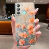 For Tecno Pop 5 LTE BD4 Pop5 BD2 4 Air 4 LTE Cases Flower Butterfly Cover Pop 6 Pro BE8 Soft Silicone Transparent TPU Phone Case