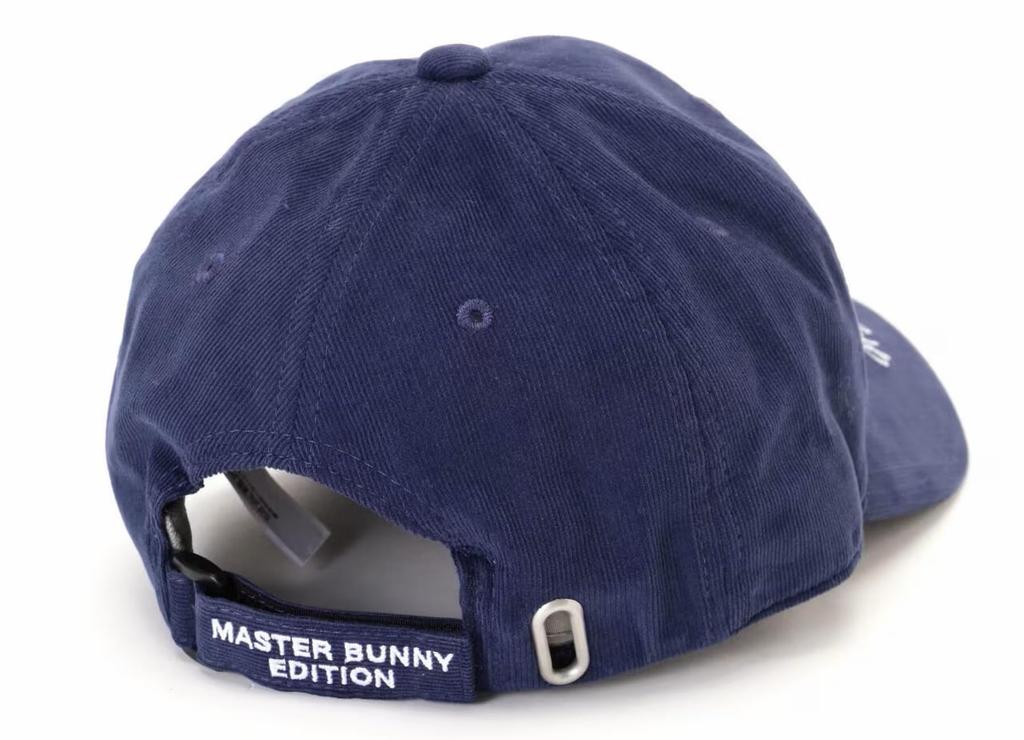 [Master Bunny] Women's Corduroy Cap (Long Brim, Adjustable Size)  Golf Hat  758-4287902 120Navy FR